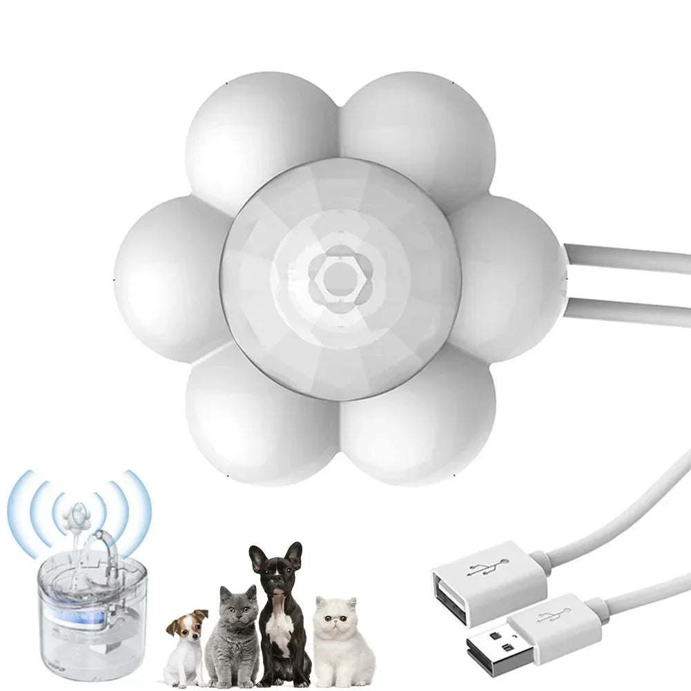 Smart USB Pet Water Dispenser with Motion Sensor – Automatic Cat & Dog Drinking Fountain