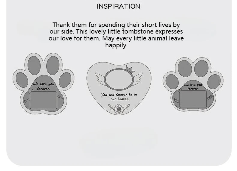 Pet Memorial Gifts for Dogs Cat, Pet Grave Markers with Photo Frames, Loss of Dog Sympathy Gift, Death Sympathy Bereavement