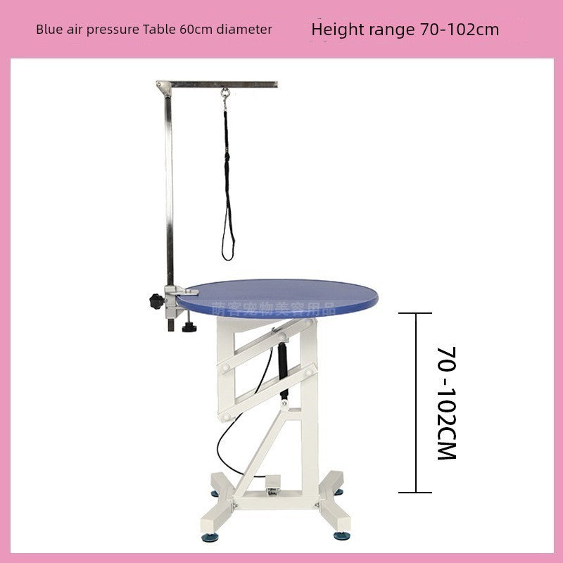 Adjustable Hydraulic Pet Grooming Table – Rotating Round Beauty Table for Small & Medium Dogs & Cats