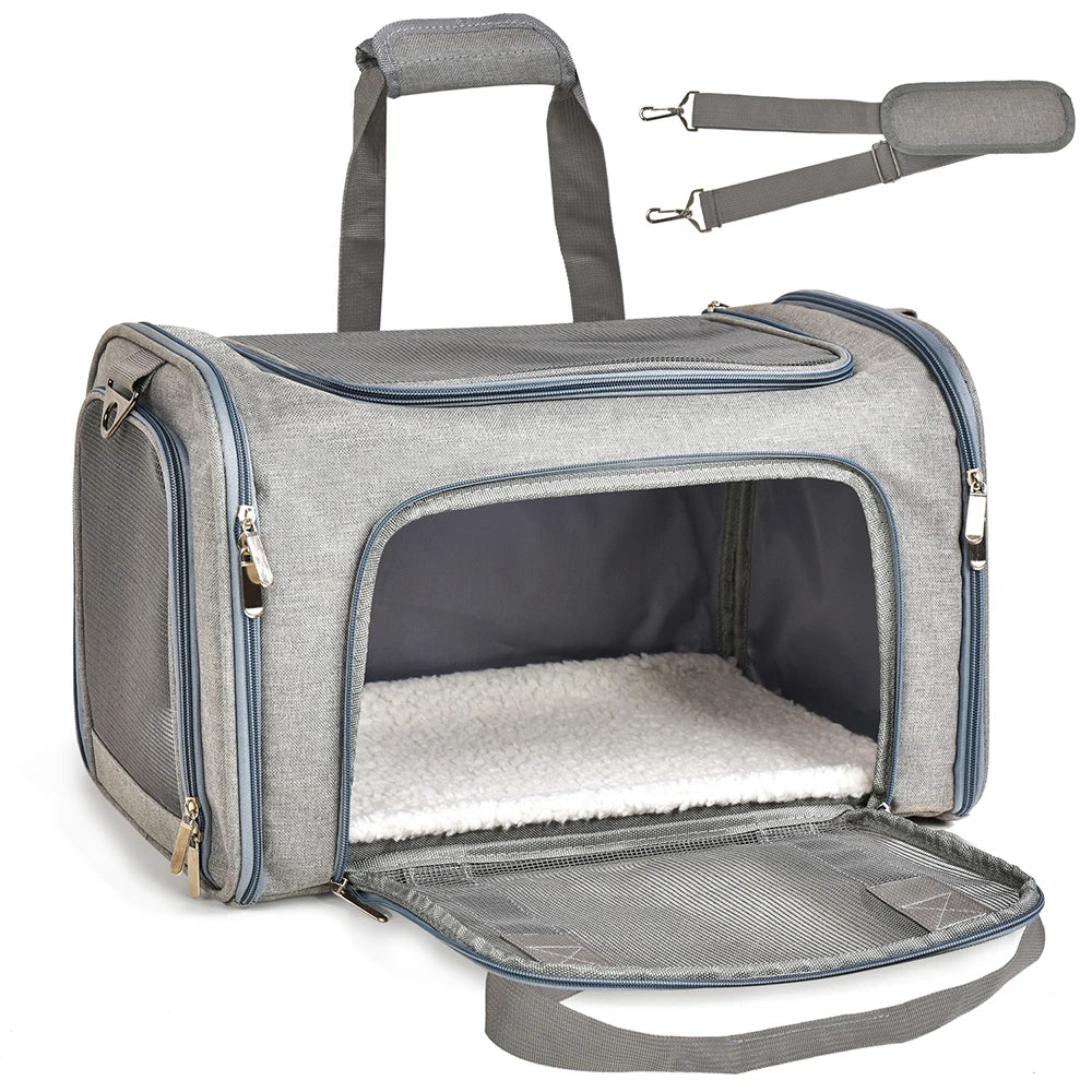Dog Carrier Backpack – Soft-Sided Airline Approved Travel Bag for Small Pets