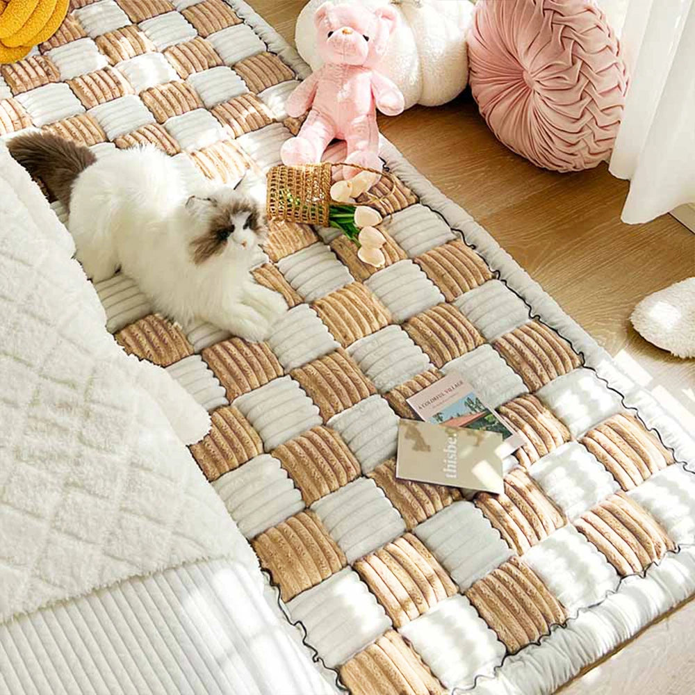 Dog Bed Mat – Warm, Scratch-Resistant, Washable Sofa Cover Cushion for Large Dogs & Cats