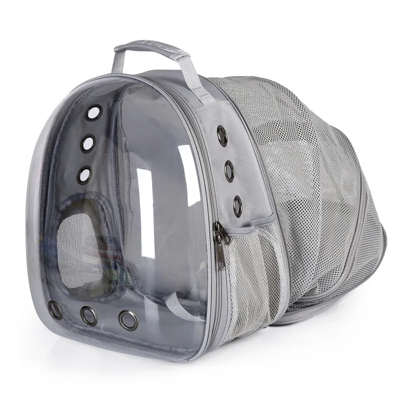 Expandable Cat Carrier Backpack – Portable Pet Travel Bag for Cats & Puppies