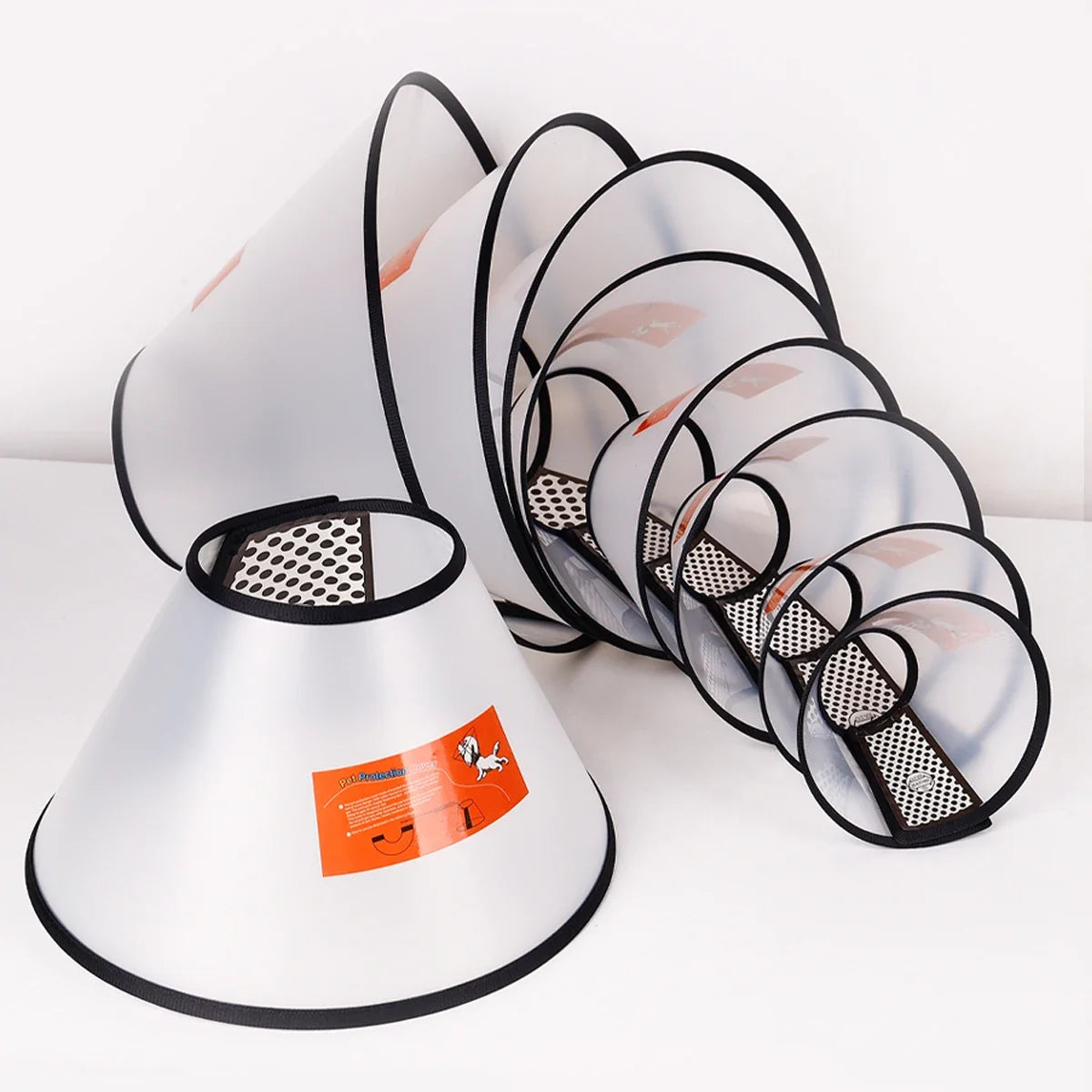 1pc Pet Elizabethan Collar for Dogs – Soft Comfy Cone for Post-Surgery Protection | Anti-Lick, Anti-Bite Recovery Collar