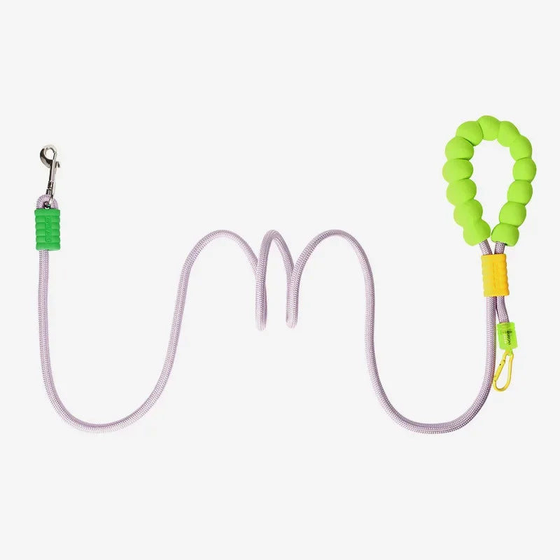 Cross-Body Dog Leash – Cloud Foam Handle & Contrast Color Rope
