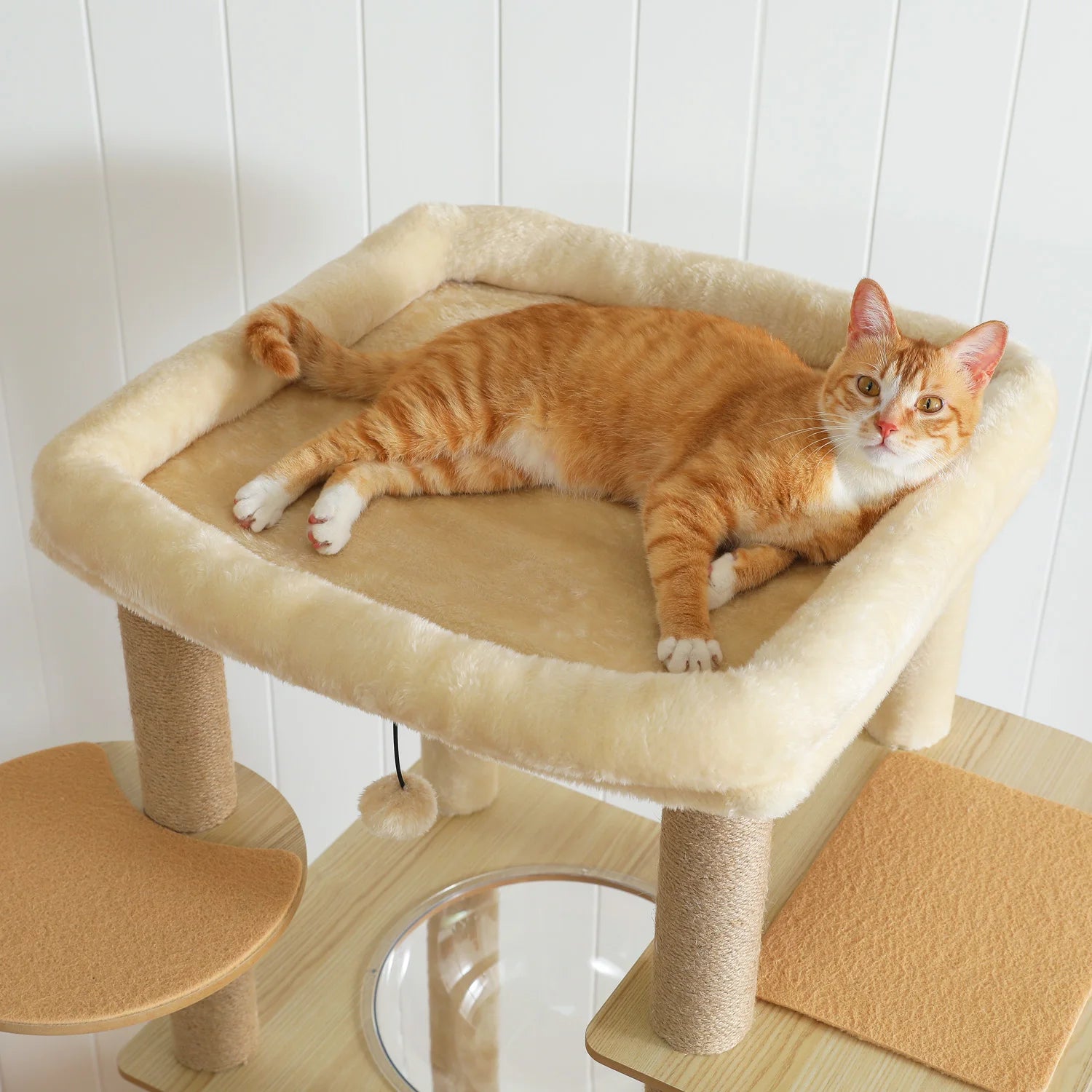 Multi-Level Cat Tree – Condo Tower with Hammock, Scratching Posts & Toys