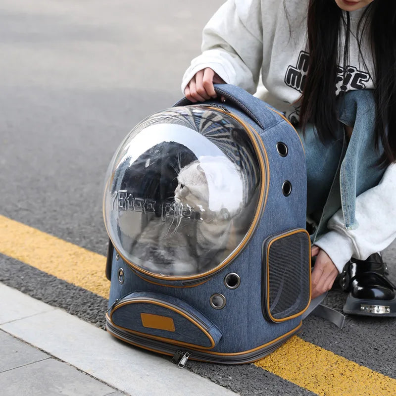 Cat Backpack Carrier – Large Capacity Breathable Space Capsule
