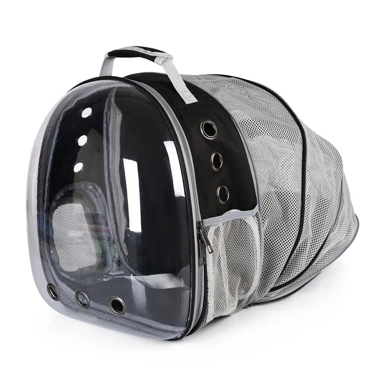 Expandable Cat Carrier Backpack – Portable Pet Travel Bag for Cats & Puppies