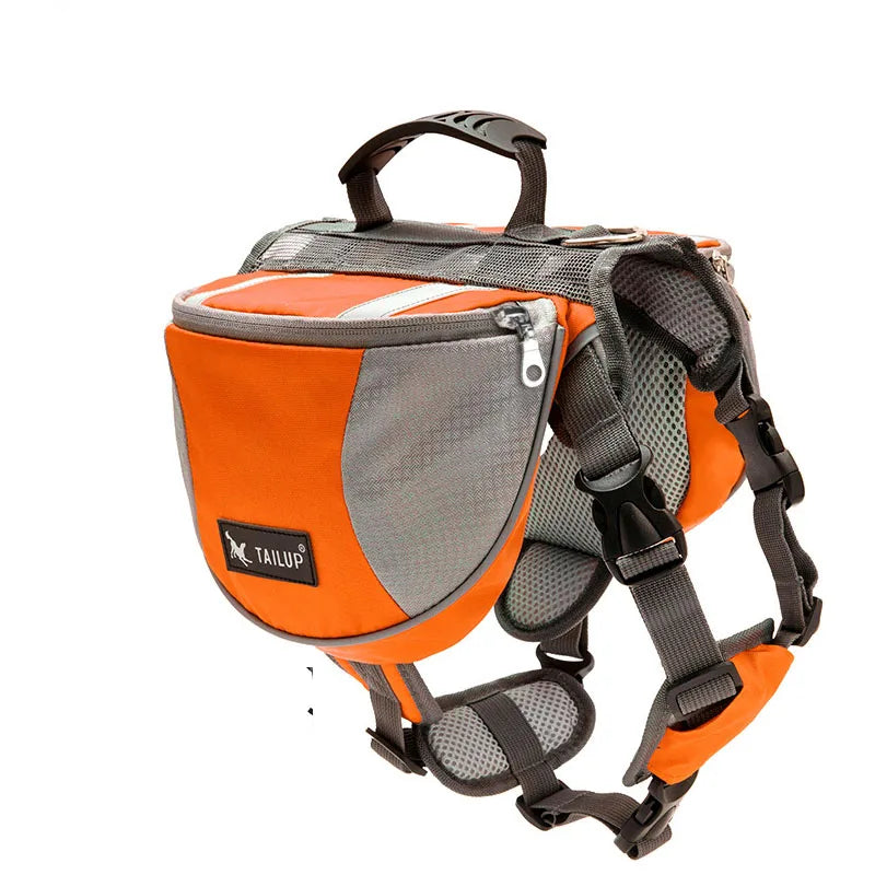 Portable Dog Training Backpack – Reflective Travel Snack Storage Bag