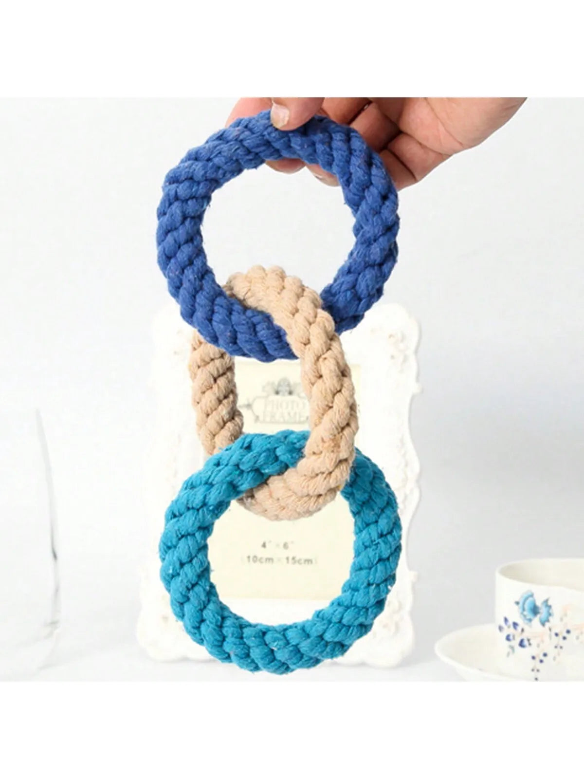 Large Tough Rope Chew Toy – Heavy-Duty Dental Toy for Medium & Large Dogs