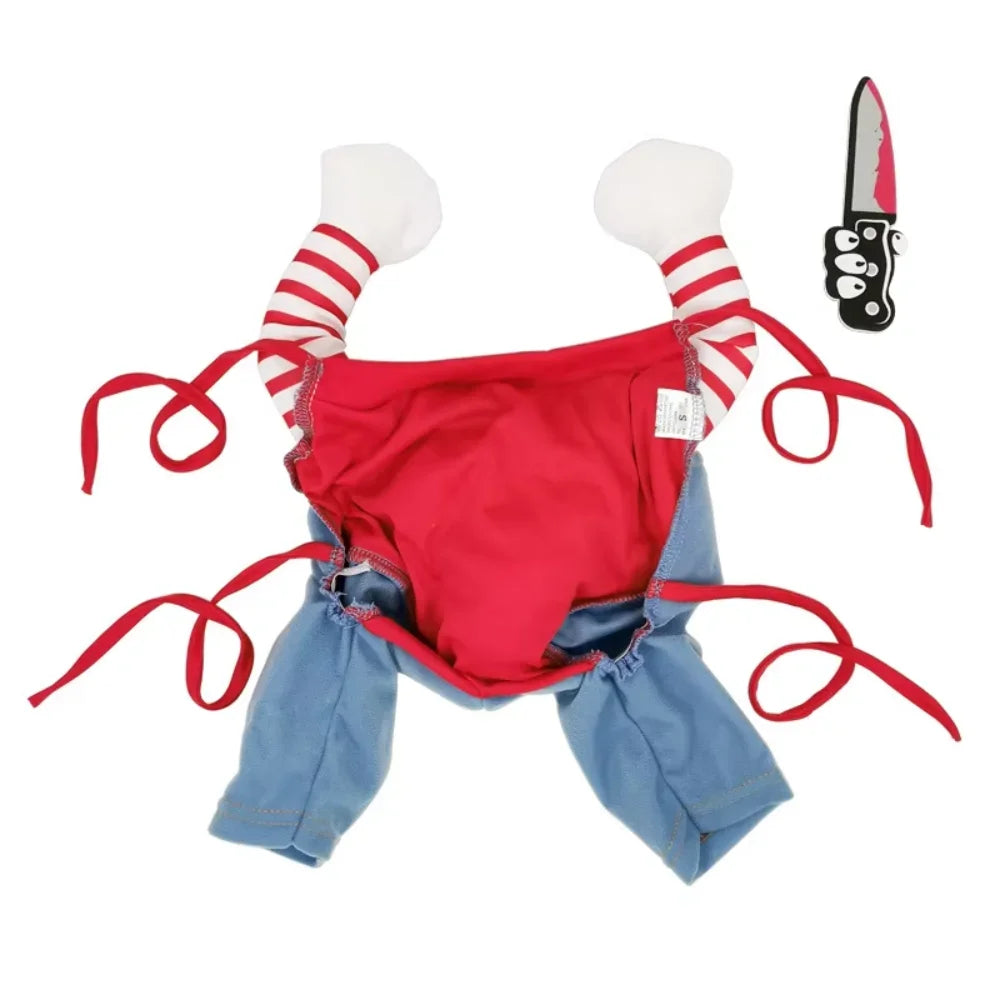 Pet Chucky Costume – Funny Halloween Dog & Cat Cosplay Outfit