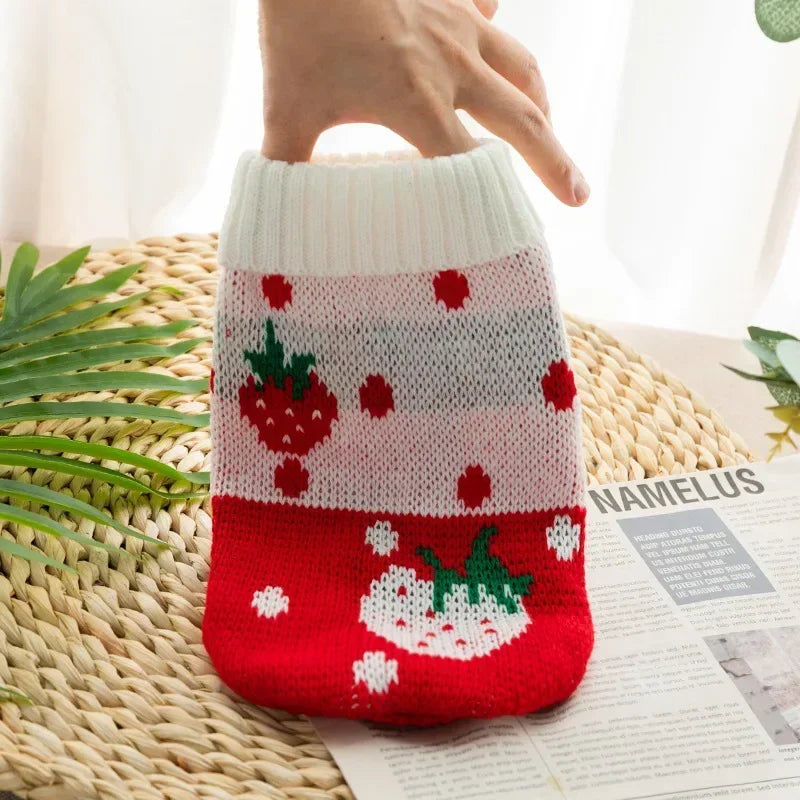 Christmas Knit Pet Sweater – Warm Winter Sweater for Small & Medium Dogs and Cats
