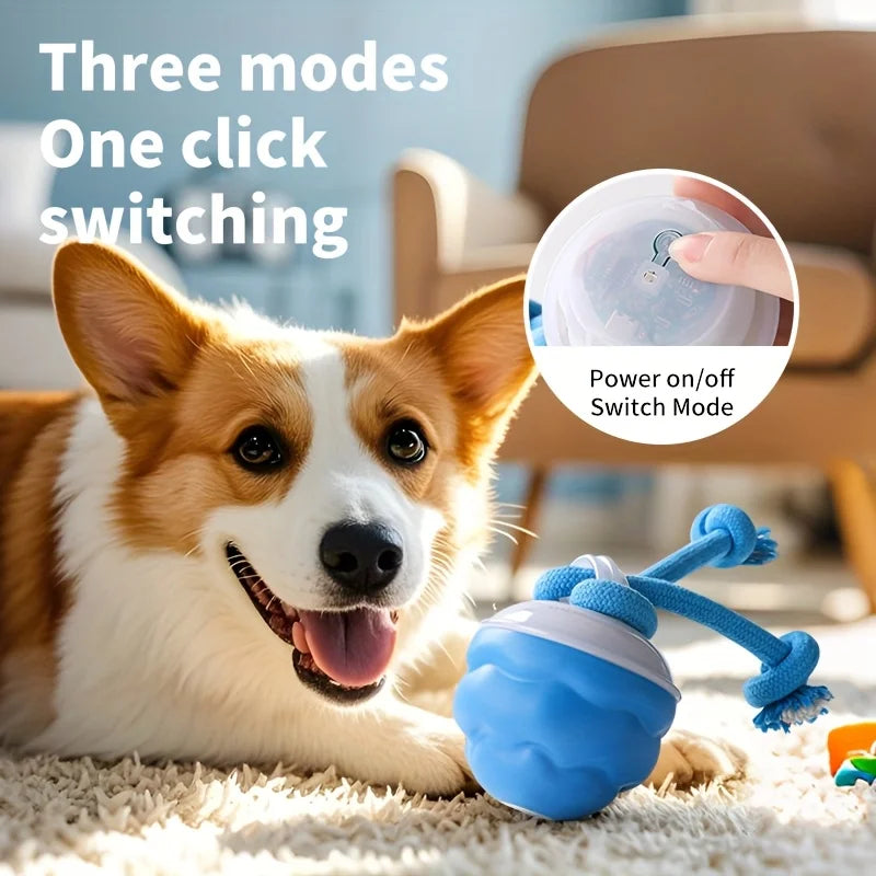 Smart Interactive Rolling Ball for Dogs – Durable Electric Chew-Proof Toy with Self-Entertainment & Teeth Grinding