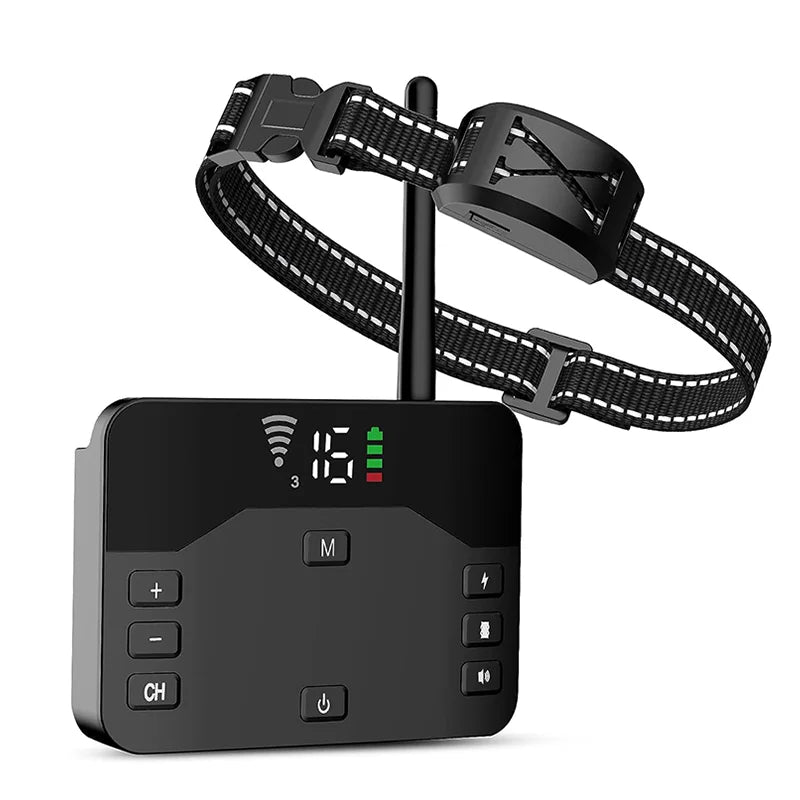 2-in-1 Wireless Dog Fence & Training Collar – Rechargeable Remote with Beep, Vibration & Shock Modes