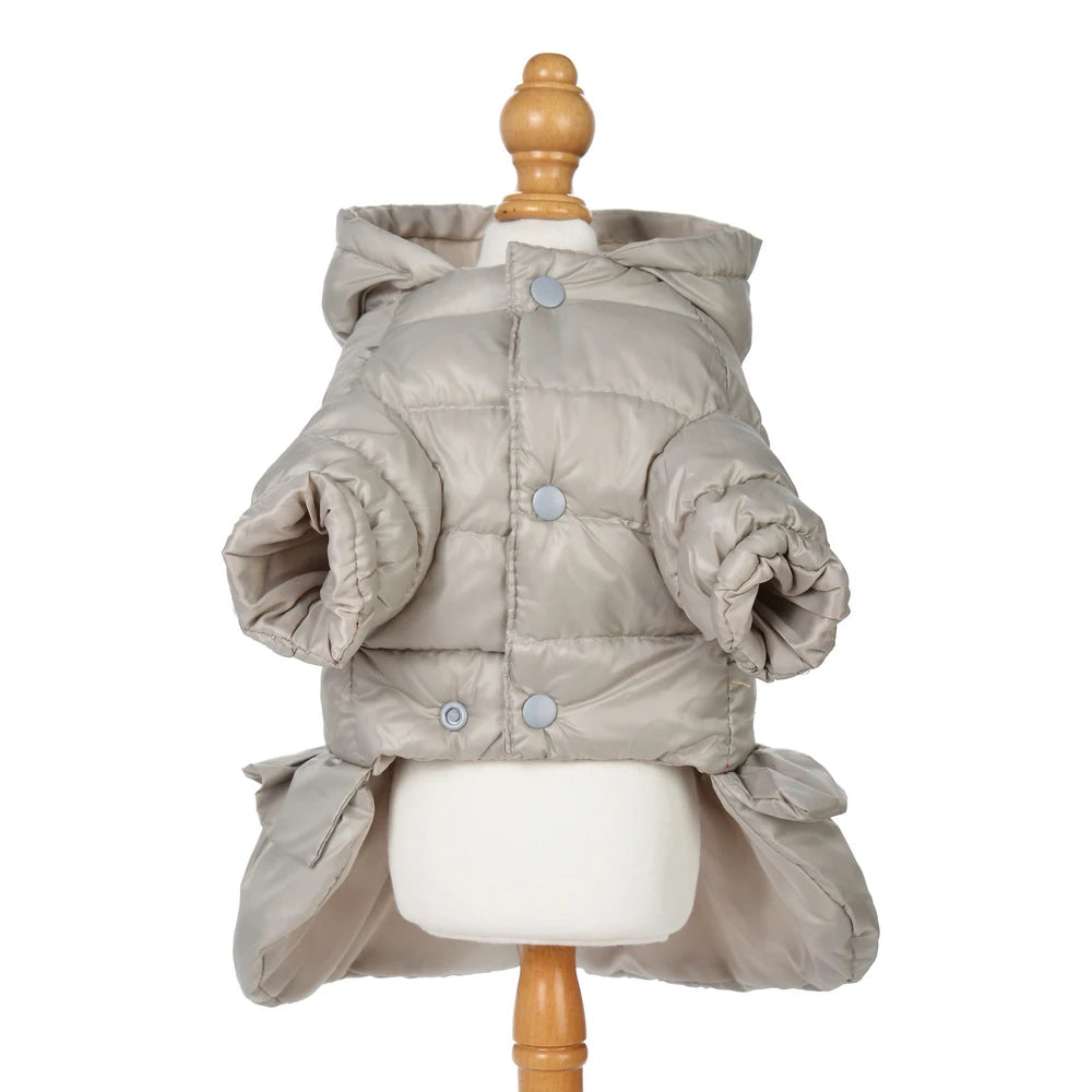 Dog Hooded Winter Jacket – Soft Puppy Coat for Small Dogs & Cats