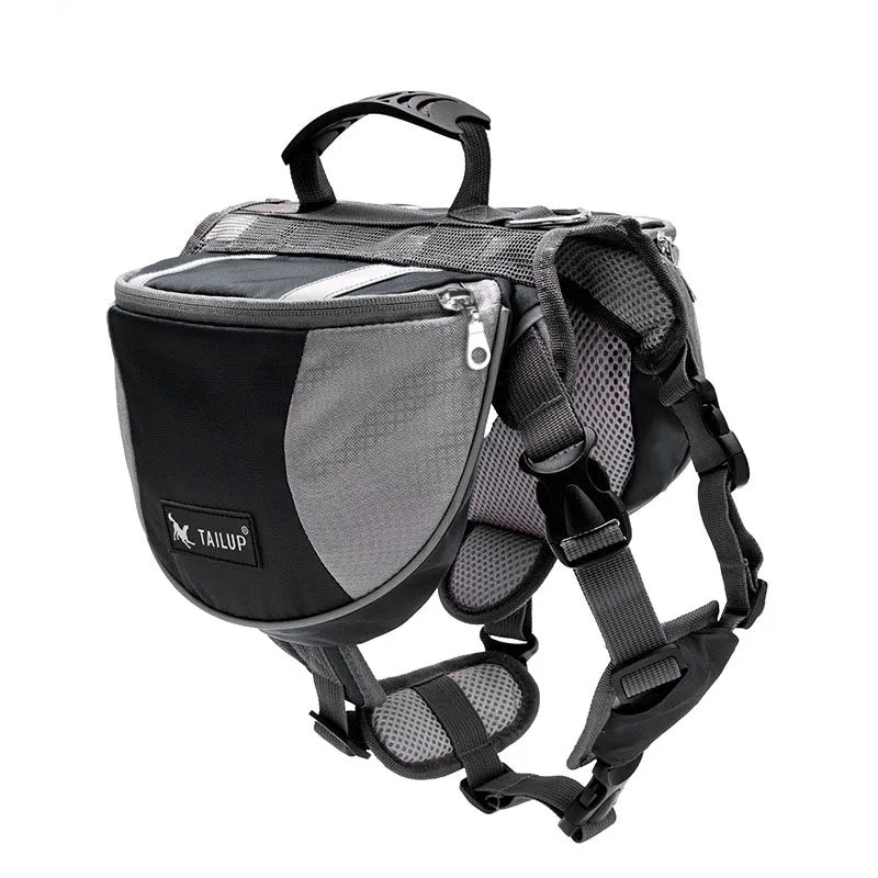 Portable Dog Training Backpack – Reflective Travel Snack Storage Bag