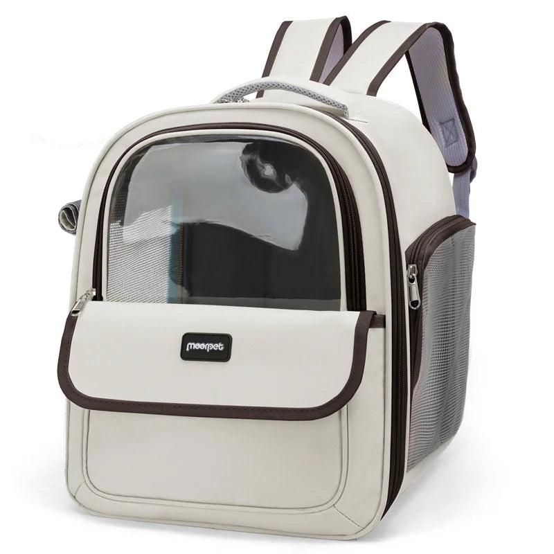 Cat & Dog Space Capsule Carrier Backpack – Breathable Portable Travel Bag