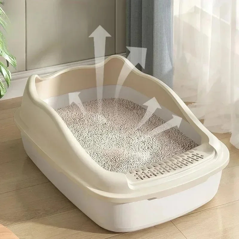Small Cat Litter Box – Compact Pet Sandbox for Kittens with Anti-Splash Design