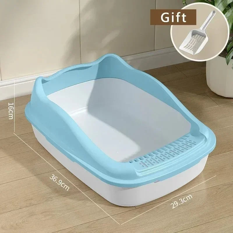 Small Cat Litter Box – Compact Pet Sandbox for Kittens with Anti-Splash Design