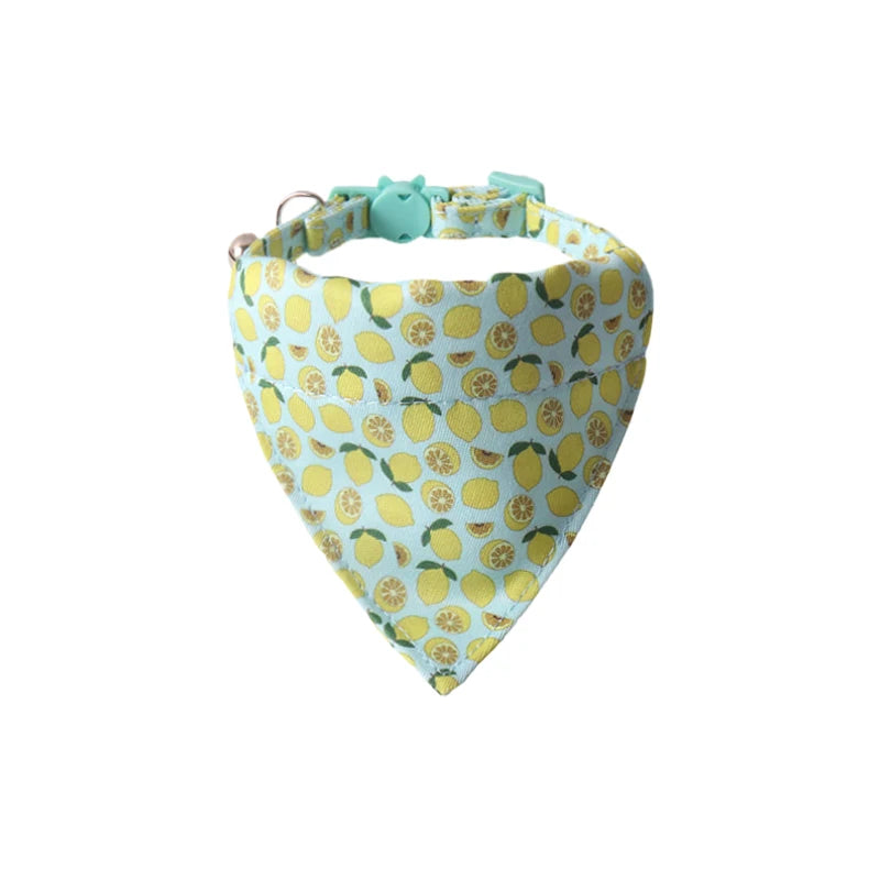 Fruit Tuxedo Bow Tie Pet Collar – Quick-Release Bandana Bowknot for Cats & Small Dogs