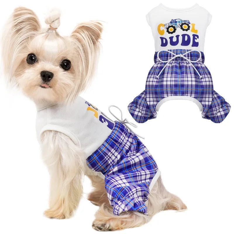 Soft & Stretchy Dog Pajamas – Cute Onesie for Small to Large Dogs