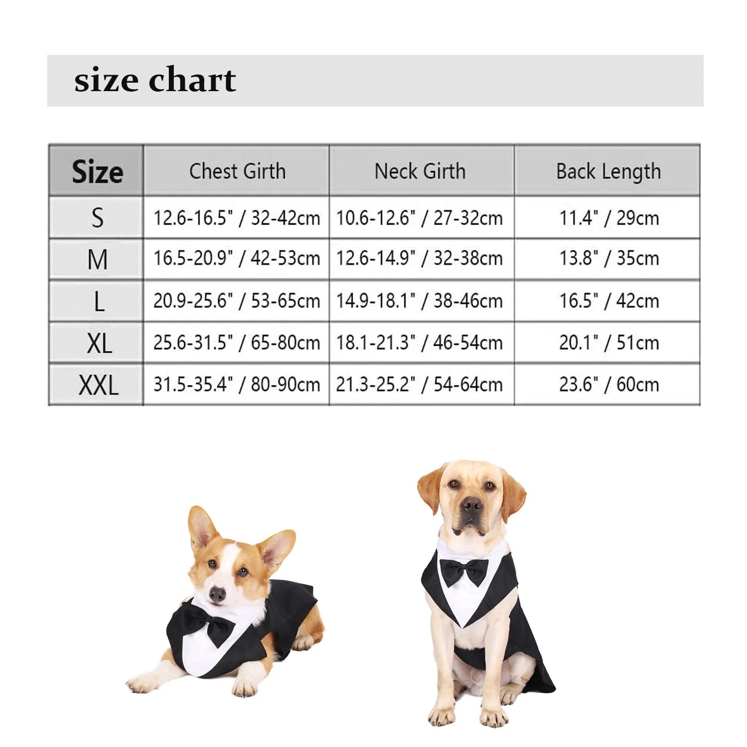 Pet Tuxedo Suit – Formal Wedding & Party Outfit for Dogs & Cats