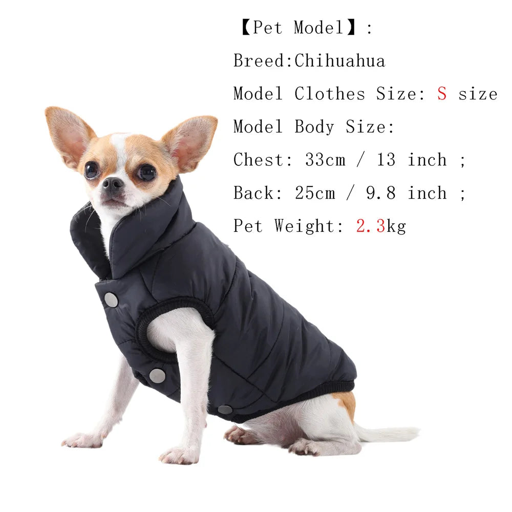 Fashion Pet Winter Coat – Thick Warm Windproof Jacket for Small & Medium Dogs