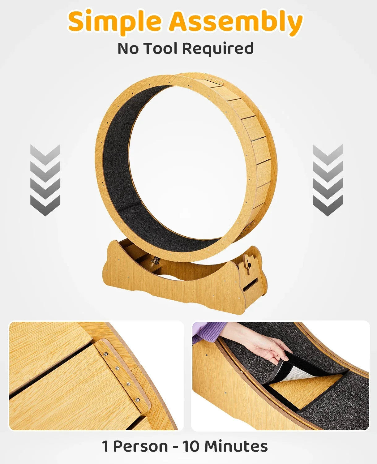 Cat Exercise Wheel – Indoor Running Wheel for Cats & Small Pets