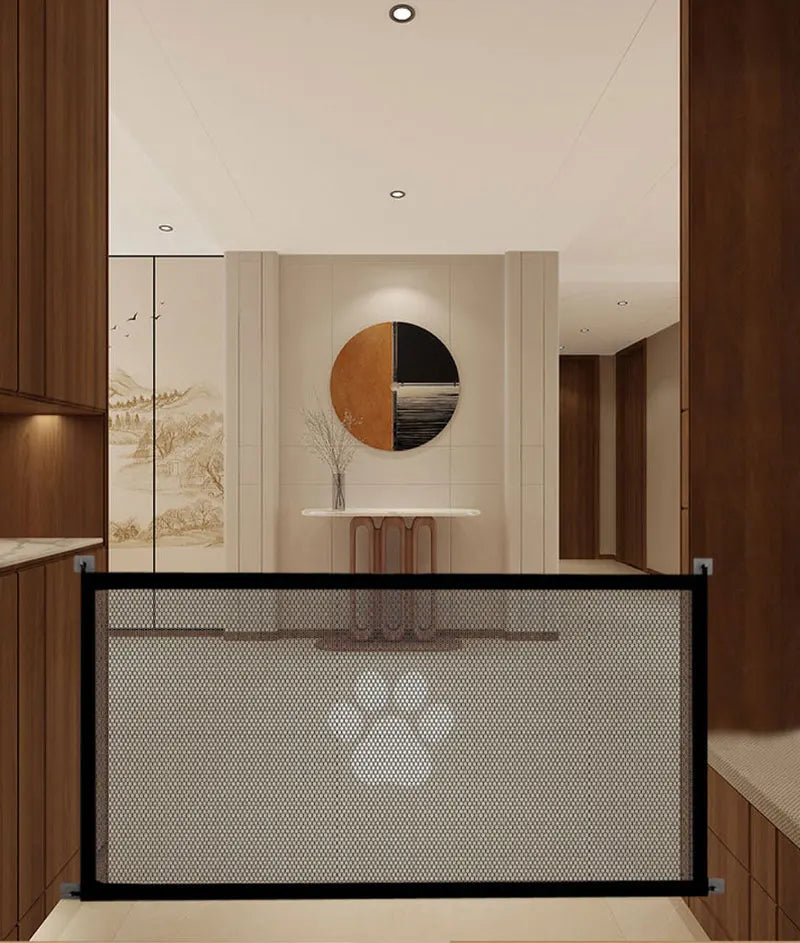 Portable Pet Safety Barrier – Folding Breathable Mesh Fence for Dogs & Cats