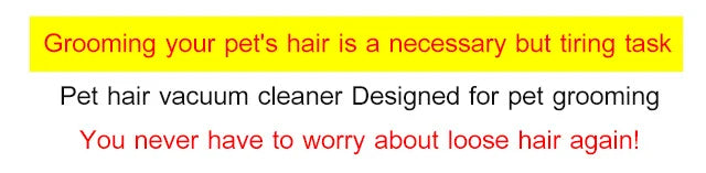 Portable Pet Vacuum Cleaner – Dual-Purpose Electric Hair Remover & Massage Grooming Tool for Cats & Dogs