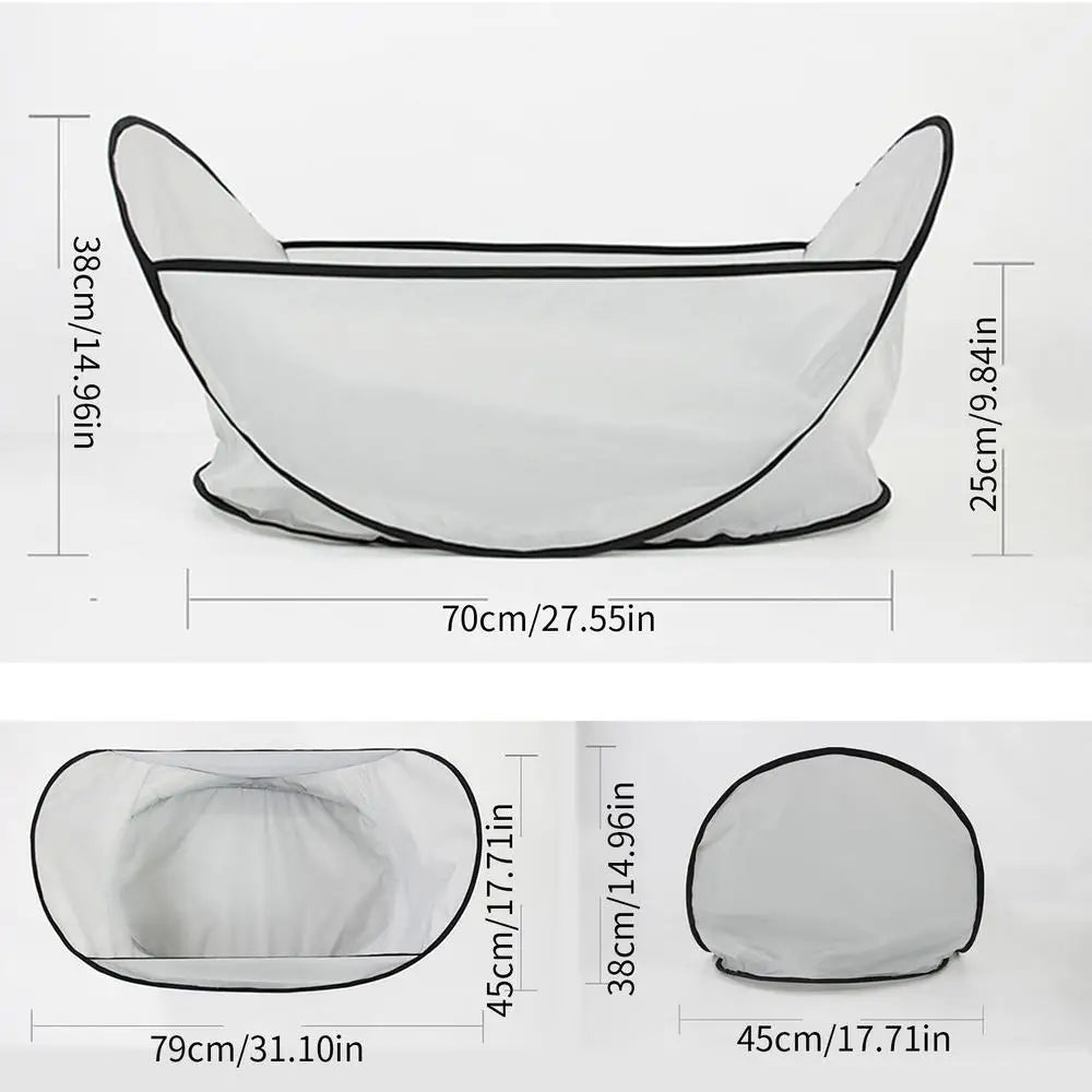 Pet Hair Cutting Cape – Folding Shearing Bib for Dog & Puppy Grooming, Hair Catching Cape