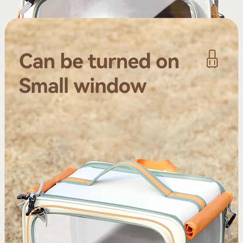 HOOPET Pet Travel Trolley – Portable Rolling Carrier for Cats & Small Dogs