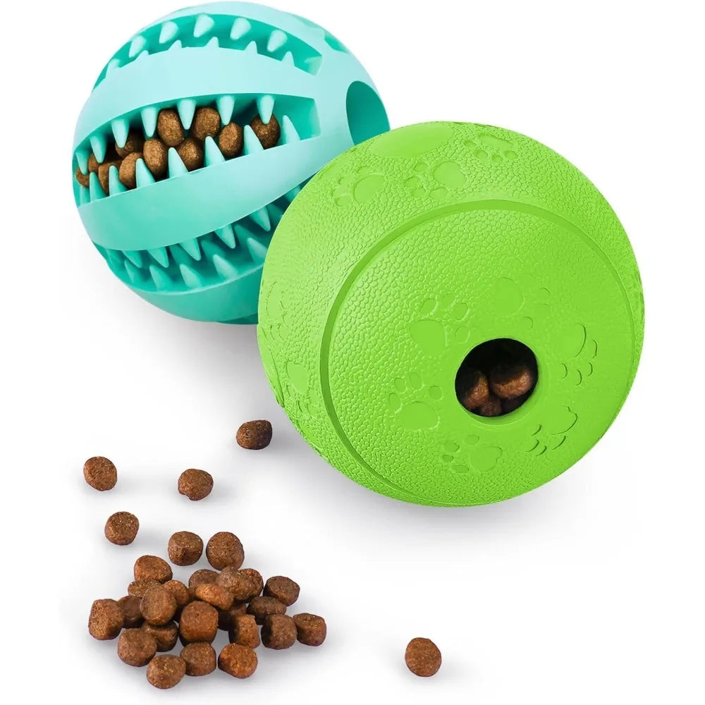 Interactive Dog Treat Dispensing Toy – Durable Puppy Teething Ball | Slow Feeder, Teeth Cleaning & IQ Training Toy