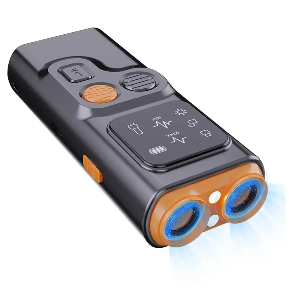 Dog Repeller Tool – Handheld Anti-Bark LED Training Flashlight