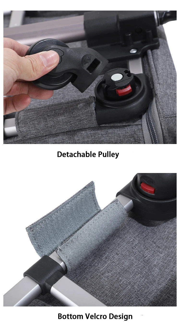 Rolling Pet Carrier – Airline Approved Travel Bag with Wheels for Dogs & Cats