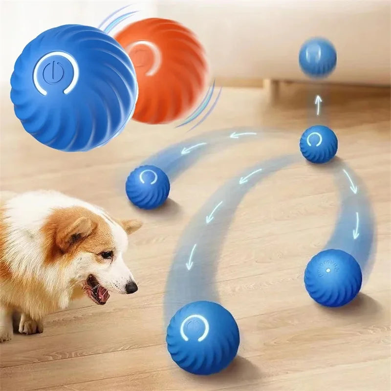 Smart Electronic Dog Toy Ball – USB Rechargeable Interactive Moving Ball for Pets
