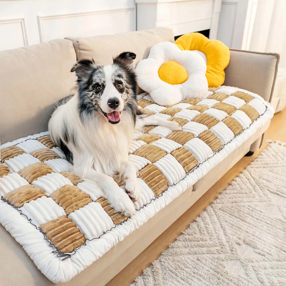 Dog Bed Mat – Warm, Scratch-Resistant, Washable Sofa Cover Cushion for Large Dogs & Cats