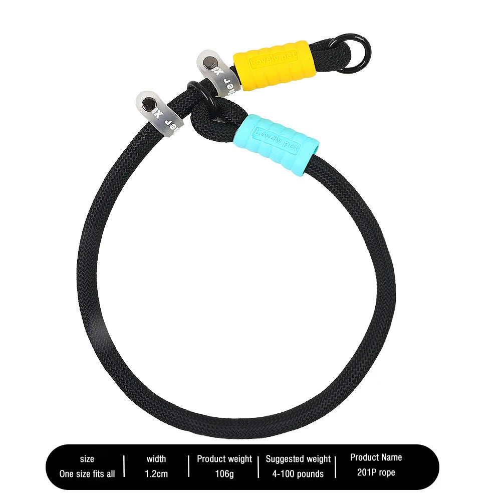 Cotton Candy P-Chain Dog Leash – Anti-Slip, Wear-Resistant Traction Rope