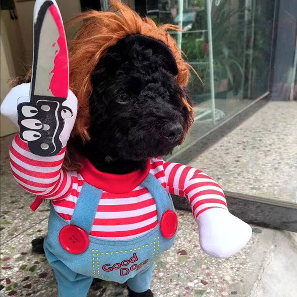 Halloween Dog Costume – Funny Adjustable Outfit for Medium & Large Dogs