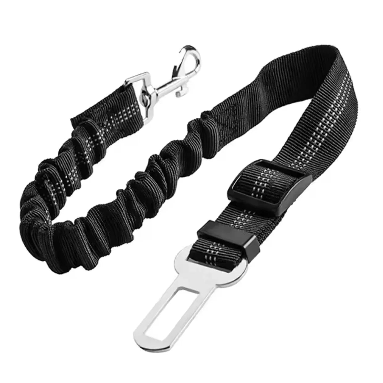 Advanced Dog Car Seat Belt – Adjustable Nylon Safety Buckle & Leash for All Dog Sizes