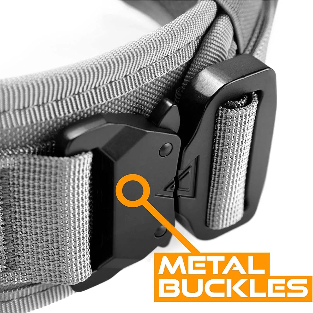 Military-Grade Tactical Dog Collar with Handle – Heavy Duty Adjustable Collar for Medium & Large Dogs