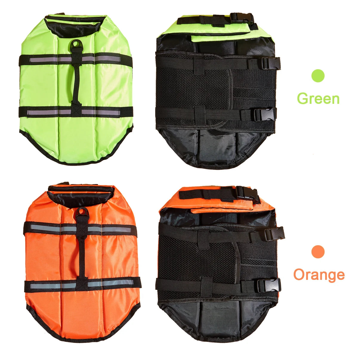 Reflective Dog Life Jacket – Adjustable Safety Swim Vest with Enhanced Buoyancy for Medium & Large Dogs