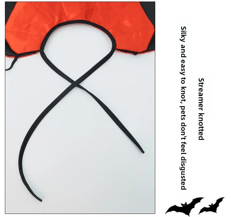 Halloween Vampire Cape – Red & Black Cloak for Cats & Dogs