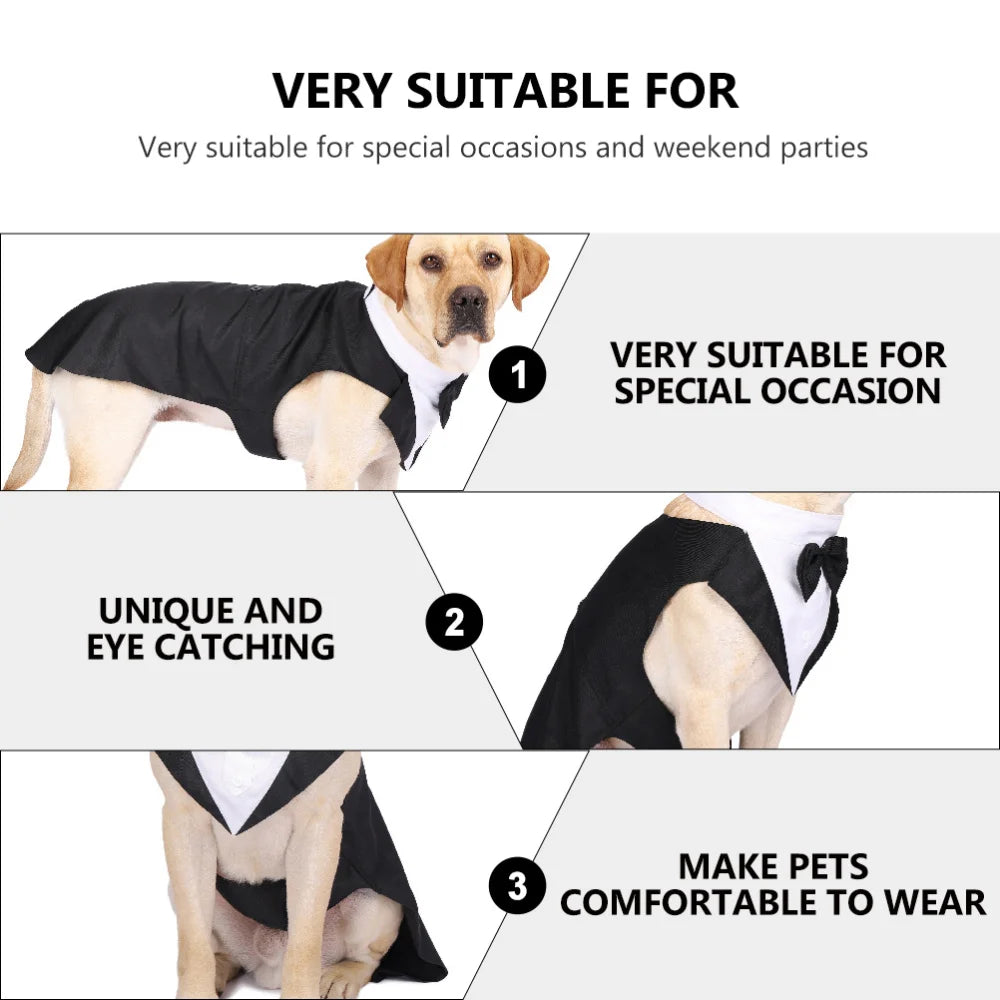 Pet Tuxedo Suit – Formal Wedding & Party Outfit for Dogs & Cats
