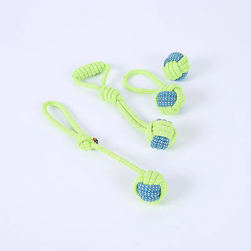 Interactive Cotton Rope Dog Toys for Puppies & Adults