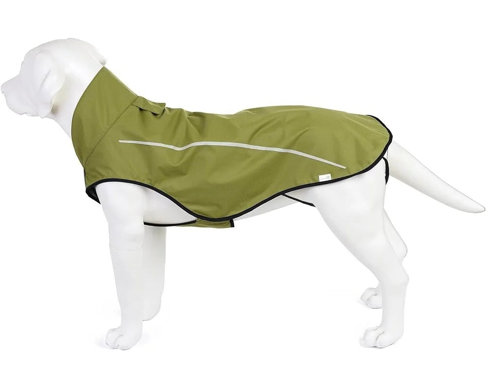 Reflective Waterproof Dog Raincoat – Adjustable Lightweight Pet Jacket with Leash Hole for Small, Medium & Large Breeds