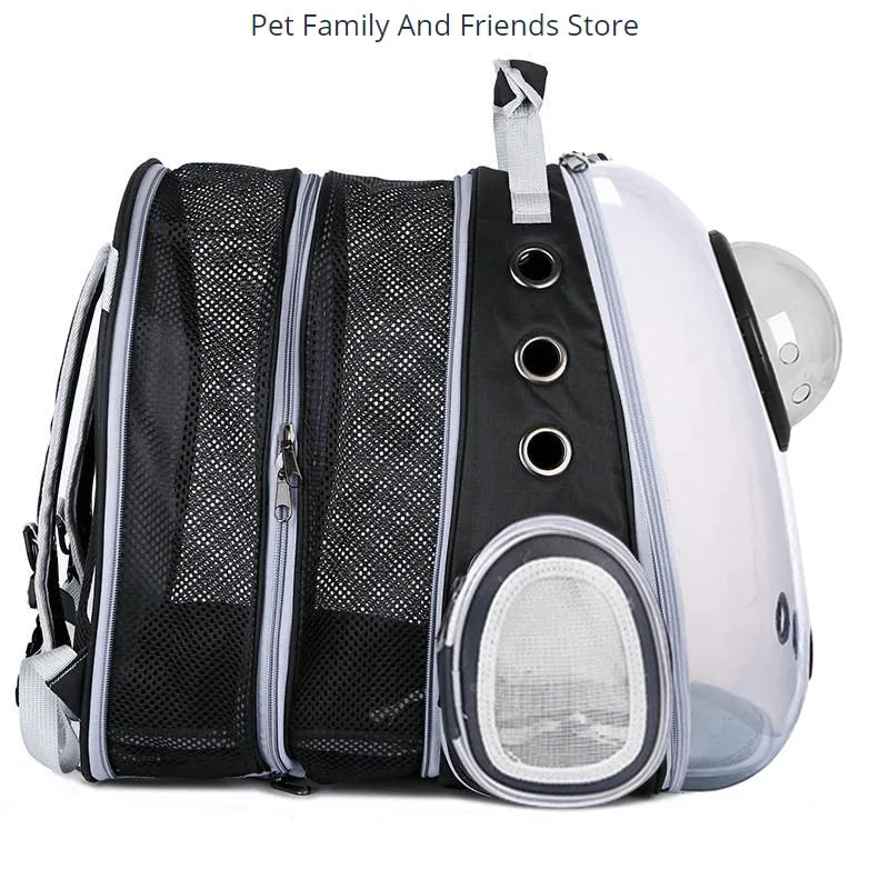 Portable Expandable Pet Backpack – Foldable Large Capacity Cat & Dog Travel Bag