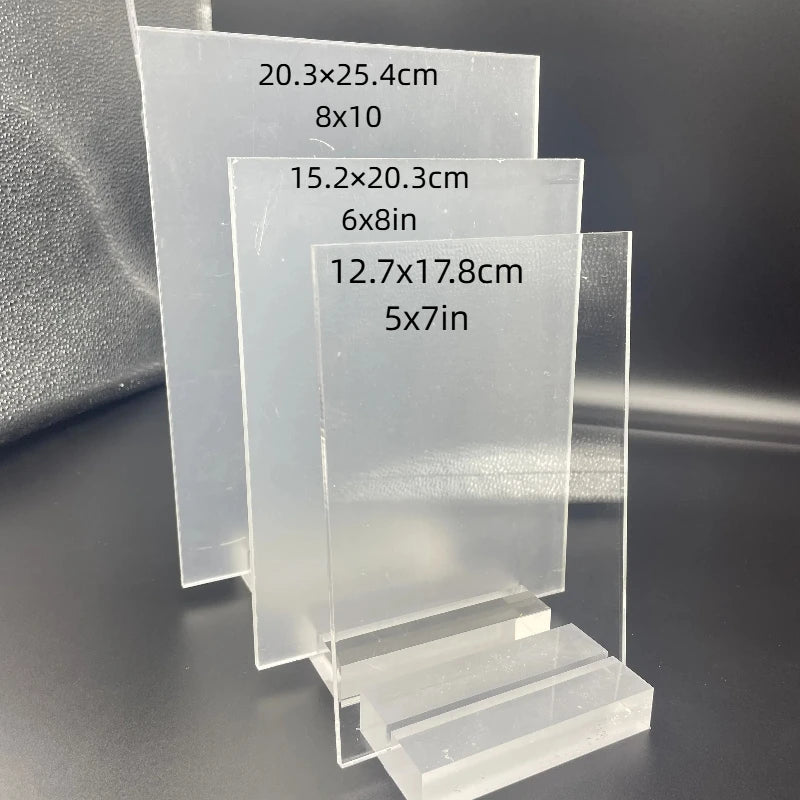 Custom Pet Photo LED Night Light – Acrylic & Wooden Stand