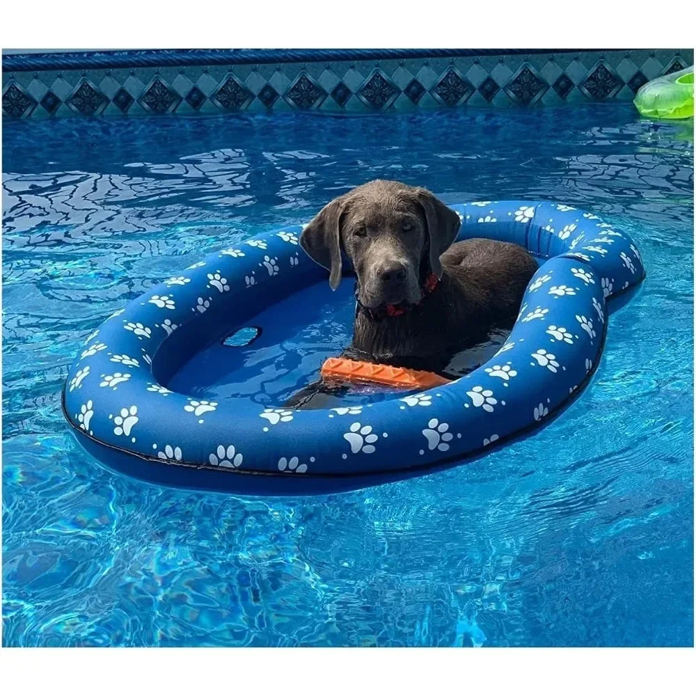 Large Dog Pool Float – Inflatable & Foldable Pet Raft for Summer Swimming, Beach & Lake Use