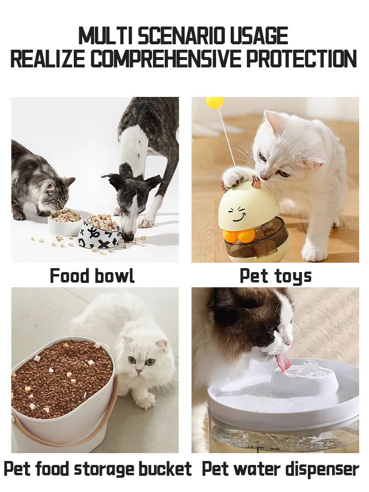 300ml Pet Dish Cleaning Mousse – Fast-Acting Stain & Odor Eliminator for Cat & Dog Dishware | Multi-Purpose Pet Safe Formula