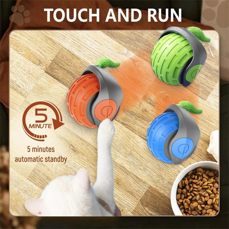 Smart Interactive Cat Toy Ball – USB Rechargeable Rolling Teaser